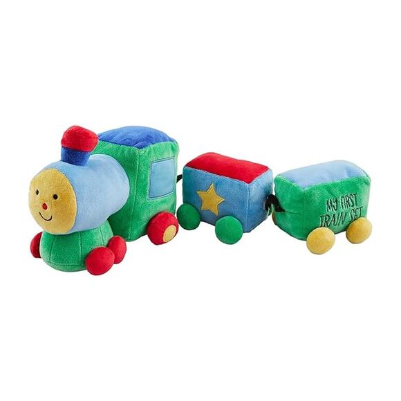 Mud Pie Kids Train Plush Set- My First Train Set - Picture 1 of 4